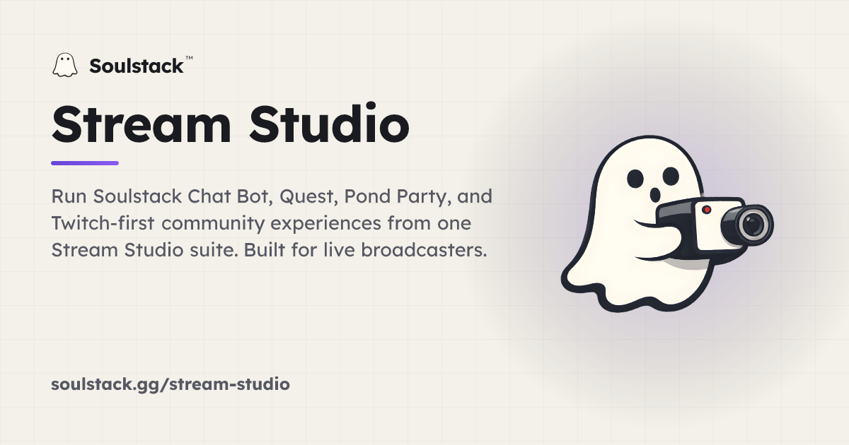 Stream Studio for Twitch | Soulstack